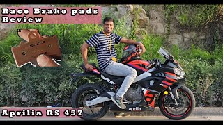 Race Brake Pads Review  Aprilia Official Accessorie  RS 457 brembo rs457 superbike [upl. by Lisetta]