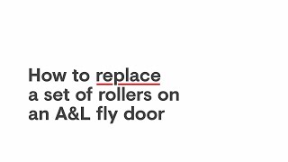 How to replace a set of rollers on an AampL Fly Door [upl. by Arlen]