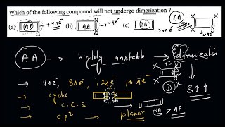 Which of the following compound will not undergo dimerization [upl. by Ethelinda]