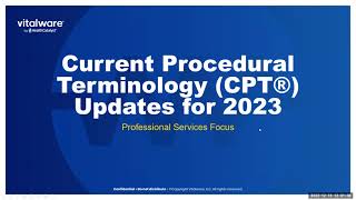 2023 CPT Updates Physician Focused [upl. by Sokcin]