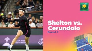 Ben Shelton vs Francisco Cerundolo Highlights  Indian Wells 2024 [upl. by Neelsaj]