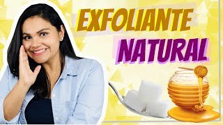 EXFOLIANTE NATURAL DE MIEL 🐝 Y AZÚCAR  PIEL RADIANTE 😀 [upl. by Rubina]