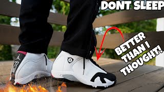 THE JORDAN 14 “BLACK TOE” IS WAY BETTER THAN I THOUGHT DON’T SLEEP DETAILED REVIEW AND ON FEET [upl. by Morgana354]