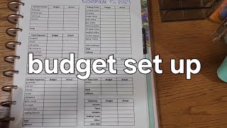 Paycheck Budget Set Up  Budget with Me  Zero Based Budgeting [upl. by Cedell352]