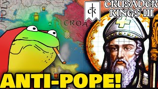 Crusader Kings 3  THE ANTIPOPE EXPERIENCE [upl. by Hnirt]