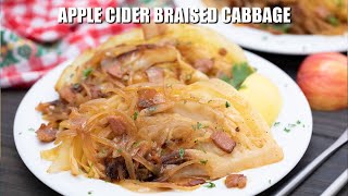 Apple Cider Braised Cabbage  Sweet and Savory Meals [upl. by Enimsaj]