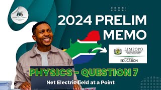 Limpopo Prelim 2024 Question 7a Explained  Net Electric Field at a Point  Physical Science [upl. by Walburga]