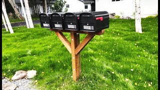 Installing 4 LOCKING Mailboxes safe from mail thieves [upl. by Mommy740]