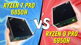 R7 Pro 6850H vs R9 Pro 6950H Benchmark Battle GMKtec M7 vs M7 Pro [upl. by Ilojna]