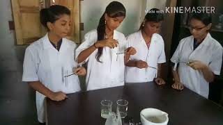 Molisch test for detection of carbohydrate 11th Sci Bio practical [upl. by Esinrahs530]