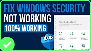 FIXED WINDOWS SECURITY NOT WORKING WINDOWS 11 2024  Fix Windows Security Not Opening [upl. by Aindrea]