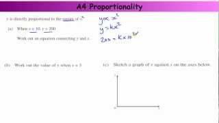 GCSE  Core Skills A4  Direct and Inverse Proportion [upl. by Annayr301]