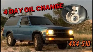 4x4 S10 Oil Pan Removal and Repair  92 S10 Blazer [upl. by Aneen]