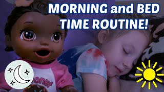 BABY ALIVE MORNING and BEDTIME ROUTINE COMPILATION The Lilly and Mommy SHOW FUNNY KIDS SKIT [upl. by Esinart]