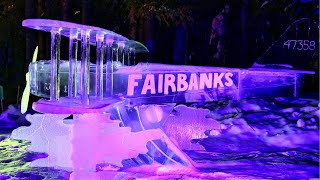 Fairbanks Road Trip  2019 Alaska World Ice Art Championships [upl. by Koser190]