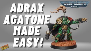 How to Paint Adrax Agatone for Salamanders in Warhammer 40k [upl. by Naesyar172]