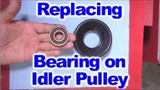 How to replace the Bearing on Idler Pulley or Belt Tensioner Pulley [upl. by Priebe]