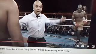 Holyfield Vs Bowe 1st knockdown of Bowes Career 🥊🥊 [upl. by Zoeller]