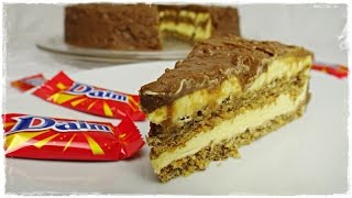 leckere DAIMTORTE wie von IKEA  Almondy  schwedische Mandeltorte mit Schokolade und Daim [upl. by Elpmid7]