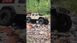 scx24 Jeep Gladiator injora mountain shocks wheels amp tires rccar [upl. by Auop]