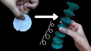 Origami Spring into Action  designed by Jeff Beynon [upl. by Aronel]