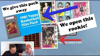 We give away a graded 1981 Basketball pack and open 12 other packs How many Jordans Gervin Rookie [upl. by Ahtikal389]