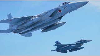 JASDF  F 15 Eagle Mitsubishi F 2 [upl. by Brandes]