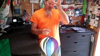 My Wind Stuff  Video 11 assemblydisassembly Premier 16quot balloon [upl. by Wilkins465]