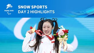 First day of ParaSnowboard events  Beijing 2022 Day 2 Highlights  Snow Sports  Beijing 2022 [upl. by Ahsahs]