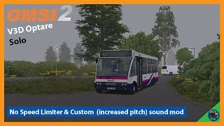 Omsi 2 V3D Optare Solo  Custom Sound Mod amp No speed limiter  Gainsborough Phase 3  Thrash [upl. by Gosnell]