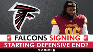 Atlanta Falcons SIGN A Defensive End 🚨 Updated Depth Chart amp Draft Targets  Falcons News [upl. by Akkina15]