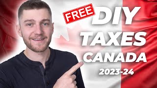 How To File Your Taxes For FREE Online in Canada 202324 Season Max Refund  Griffin Milks [upl. by Ydassac264]