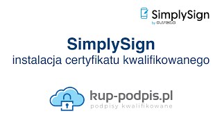 Certum SimplySign – instalacja certyfikatu kwalifikowanego [upl. by Varhol959]