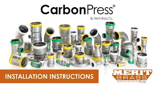 How to Install Press Fittings in Carbon Step by Step CarbonPress® by Merit Brass Co [upl. by Nikoletta627]