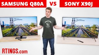 Samsung Q80A vs Sony X90J  MidRange Showdown [upl. by Conny82]