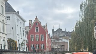 Gravensteen Boat RideTour Brugg Belgium [upl. by Hutson]