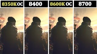 Intel I3 8350K OC vs I5 8400 vs I5 8600K OC vs I7 8700  Tested 15 Games [upl. by Enelrihs943]