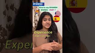 Learn SPANISH Words in Seconds⏱️Daily Vocabulary ✨English to Spanish shorts youtubeshorts learn [upl. by Scrivings]