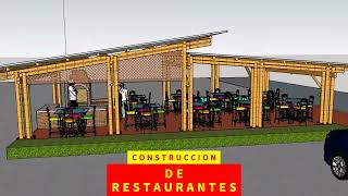 Asombrosos Restaurantes hechos con bambú y Guadua ☎️3188769652 [upl. by Sergius]