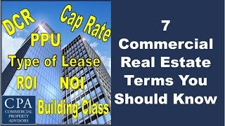 7 Commercial Real Estate Terms You Should Know [upl. by Rutledge976]