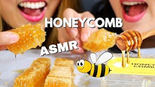 ASMR EATING RAW HONEYCOMB MESSY EATING SOUNDS MUKBANG [upl. by Desimone398]