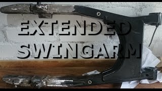 Triumph Bonneville extended swing arm swingarm unboxing [upl. by Casilde24]