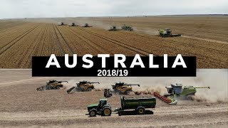 Australia Harvest 201819 BEEFWOOD FARMS HALCYON DOWNS STEPHENS HARVESTING [upl. by Madlen365]