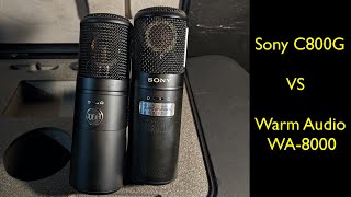 Sony C800G vs Warm Audio WA8000 on rap and female vocals [upl. by Hna]