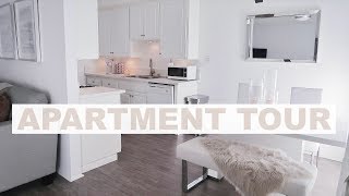 FURNISHED APARTMENT TOUR 2018  Marie Jay [upl. by Adnovad]