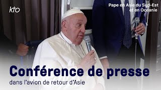 Conférence de presse du pape François de retour dAsie [upl. by Sudhir327]