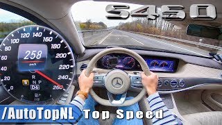 2019 Mercedes Benz S CLASS S450 AUTOBAHN POV 258kmh TOP SPEED by AutoTopNL [upl. by Inatirb20]