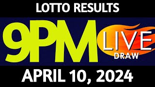 Lotto Result Today 900 pm draw April 10 2024 Wednesday PCSO LIVE [upl. by Jackelyn]