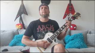 Nightrage  Dance of Cerberus  Guitar Cover melodicdeathmetal standardC love riff guitar [upl. by Mhoj]