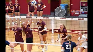 Cobber Volleyball Highlights vs St Marys  Sept 29 2014 [upl. by Aelegna]